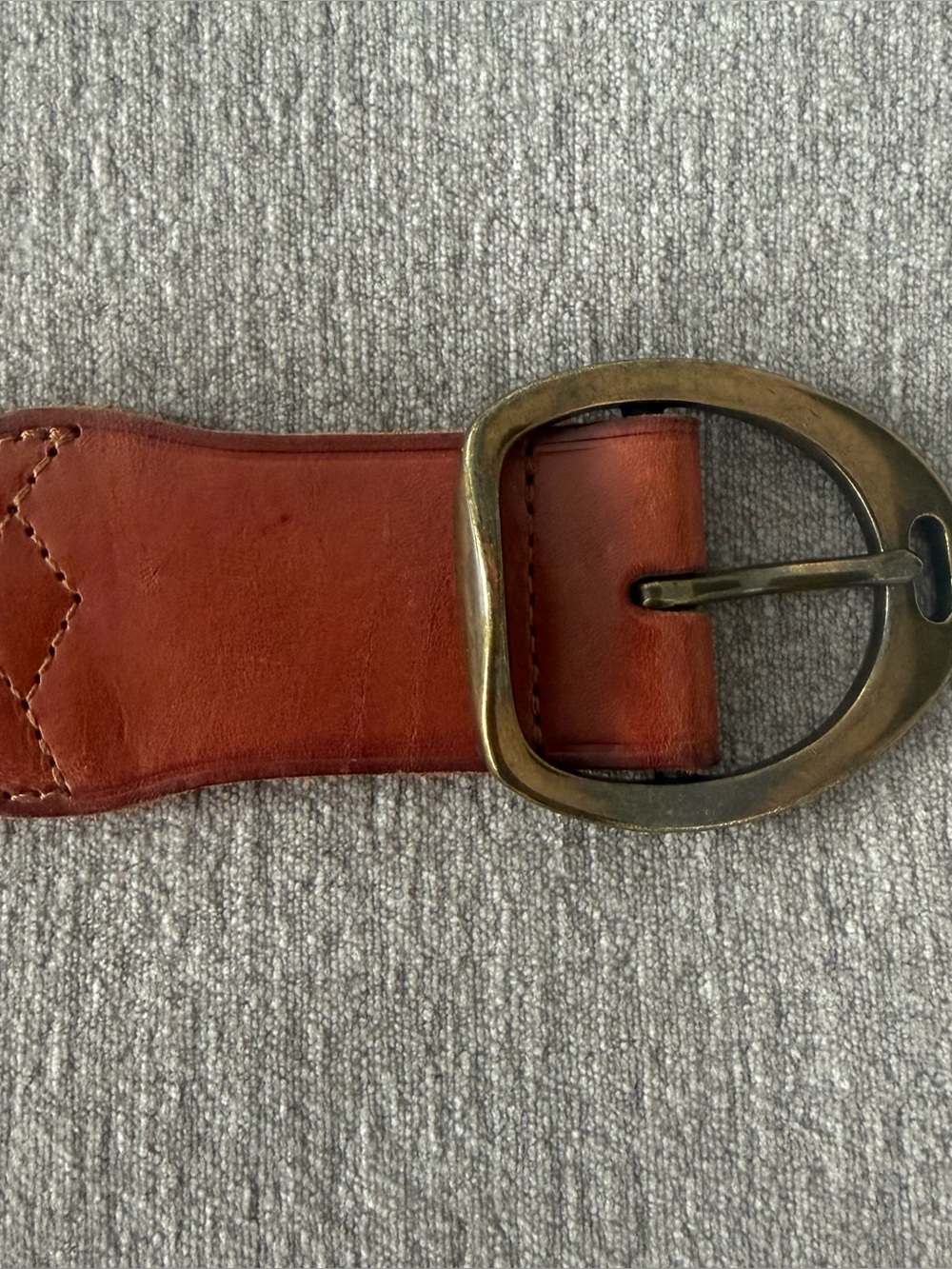 Lauren Ralph Lauren Women's Wide Saddle Leather Equestrian Brown Belt - Picture 5 of 13
